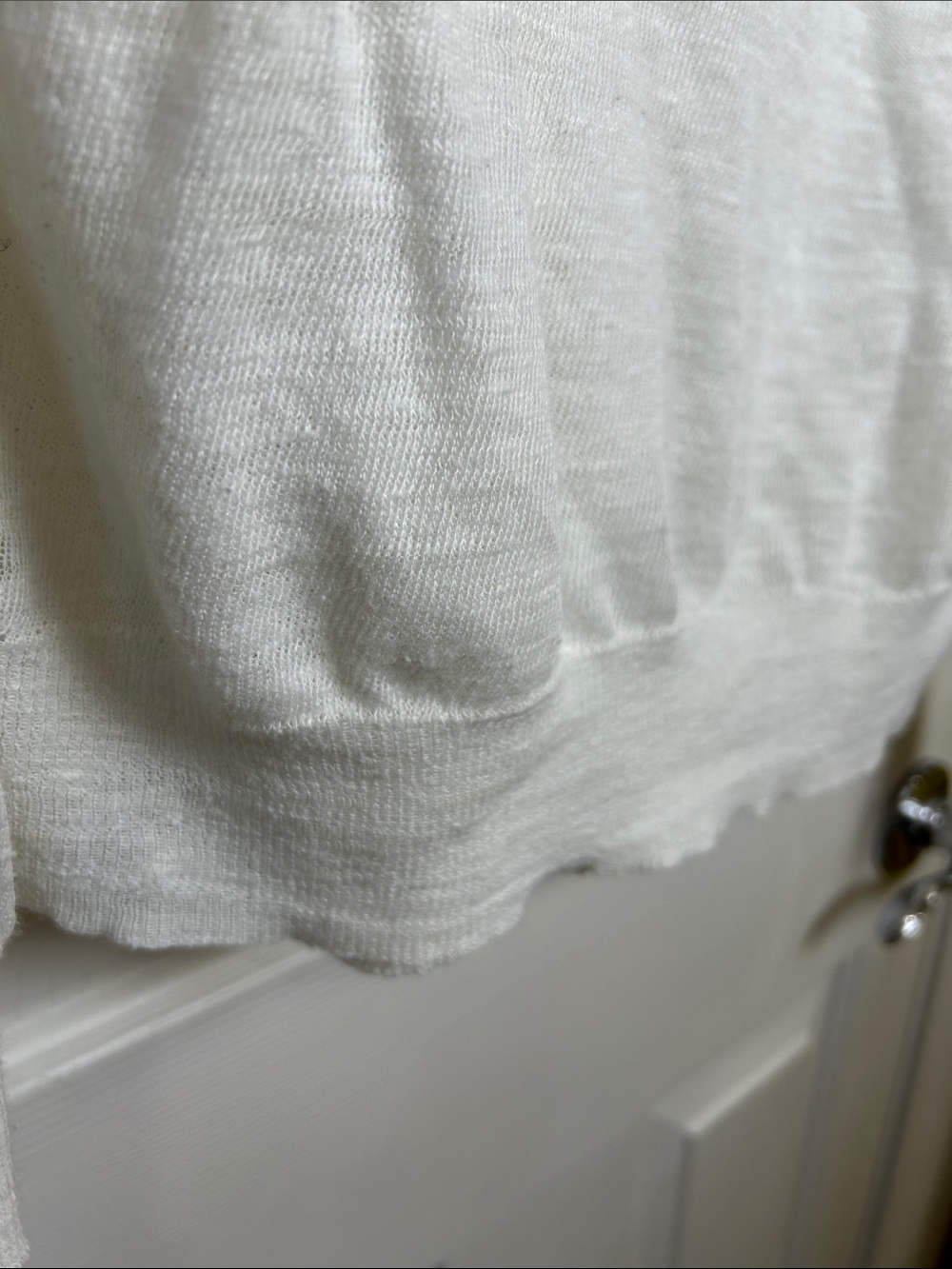 Vince Linen Blend Slub Knit Pullover Hoodie
White XL - Picture 5 of 12